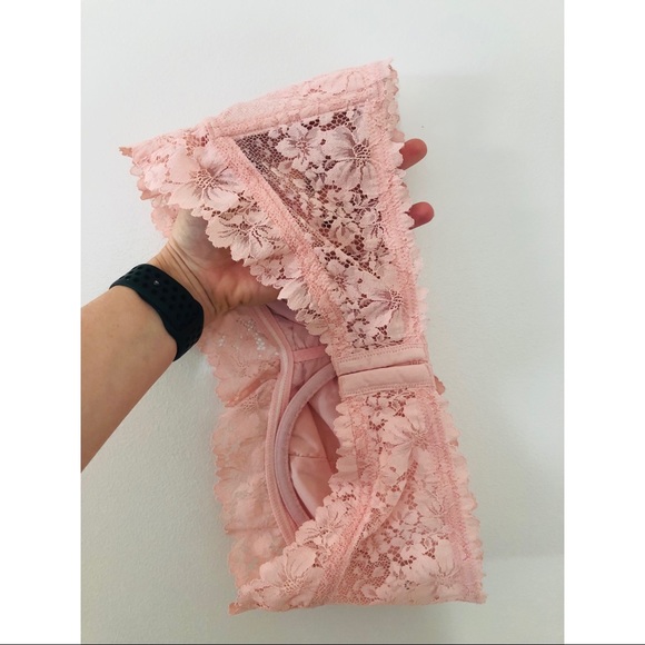 Blush Pink Bandeau Bralette - Picture 3 of 4